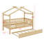 Lit cabane avec lit gigogne-687077676