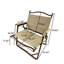 Foldable Portable Kids Chair With Armrests - Aluminum Frame, Set Of 4