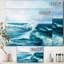 Wild Blue Ocean Waves II - reproduction d'art sur toile-55634454-55634460