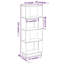 Giasone 132cm H x 51cm W Solid Wood Etagere Bookcase-1809715573