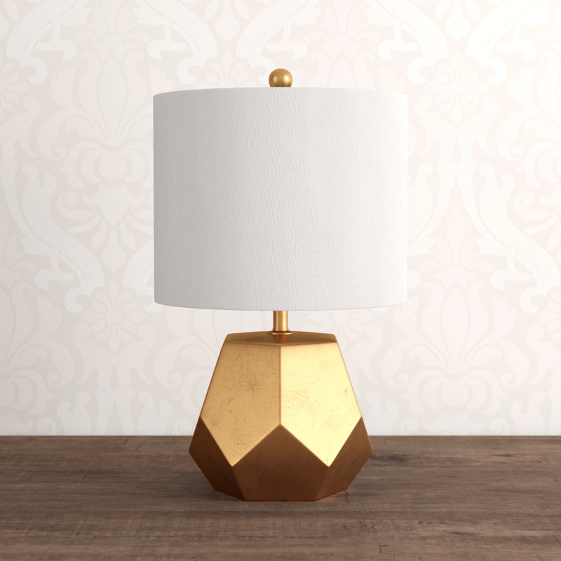 Broderick Resin Table Lamp, Gold