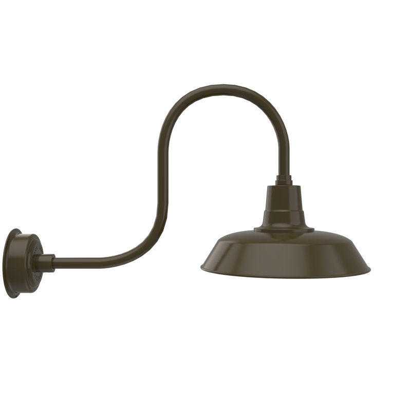 Haleigh LED Wall Light, 9" H x 16" W x 17" D, Mahogany Bronze