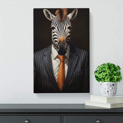 Zebra In A Suit No.2 - Print