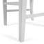 Chaises de salle à manger en bois d'acacia Roshan Farmhouse, blanc (ensemble de 2)
