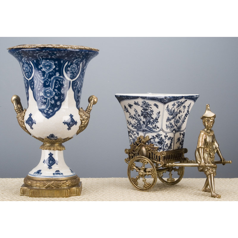 Qipao Handcrafted Porcelain China Table Vase