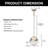 1-Light Single Globe Dimmable Pendant Light