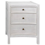 Hampton 3 - Drawer Solid Wood Nightstand