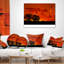 Coussin africain avec coussin coucher de soleil chaud-29892087-29892091