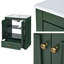 Meuble-lavabo autoportant moderne de 24 po avec lavabo en céramique, portes à fermeture douce et poignées en métal doré-130910293-131135456