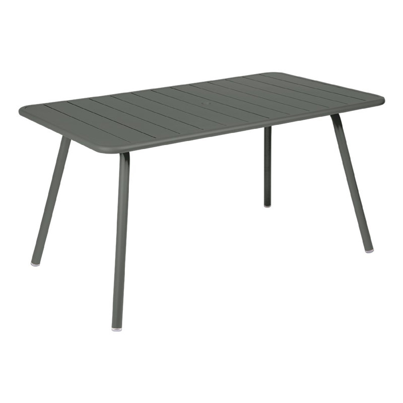 Luxembourg Outdoor Dining Table, Storm Gray, 39.5" W x 65" L x 29" H