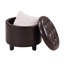 Repose-pieds rond en cuir 19,75 po Amable-2016982184