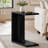 C-Shaped End Table, Wood Side Table Nightstand