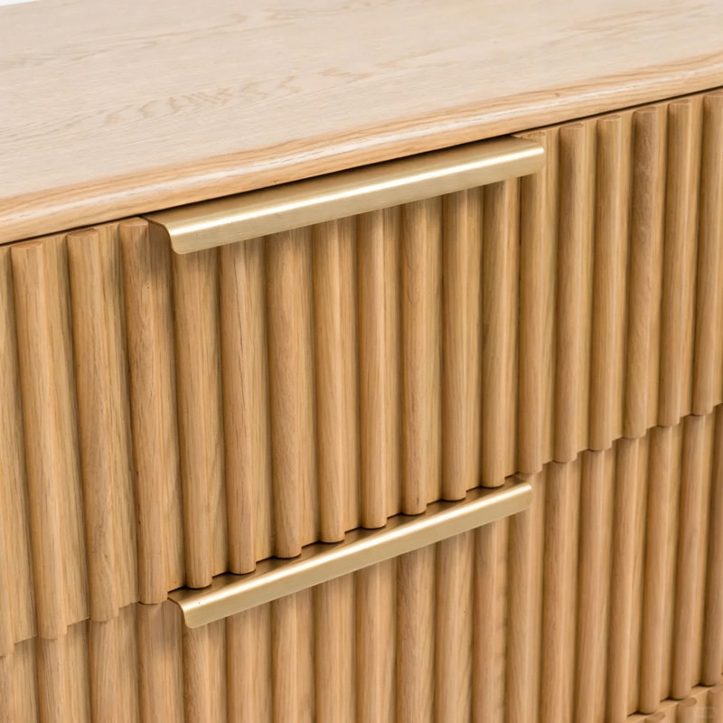Armoire d'entrée Mid-Century en bois de frêne, 29.9" H x 65" W x 17.7" D