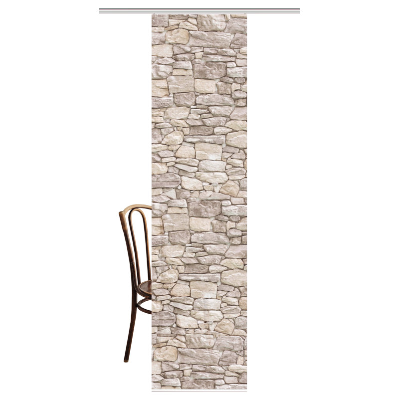 Semi Sheer Sliding Panel Single Panel, Natural colors