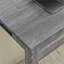 Ensemble de table de bar 4 pièces 59 pouces avec centre de charge, 3 tabourets rembourrés, structure en bois massif, gris doux