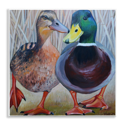 Plaque murale Mallard & Brown Ducks, design par Violeta Vollmer