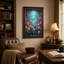 Impression sur toile Fantasy Garden Path to Glowing portail-284684633