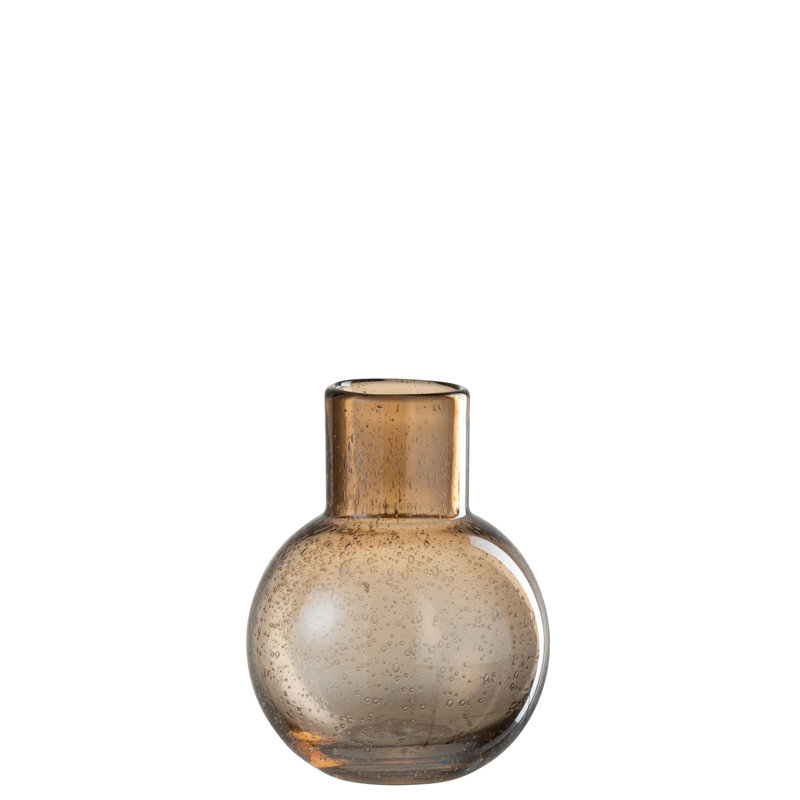 Yoder Glass Table Vase 1, 19cm H x 14cm W x 14cm D