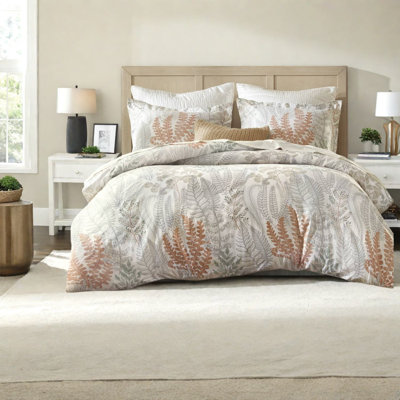 Ensembles de literie de qualité supérieure en coton de qualité supérieure, style botanique en satin de coton pour la maison