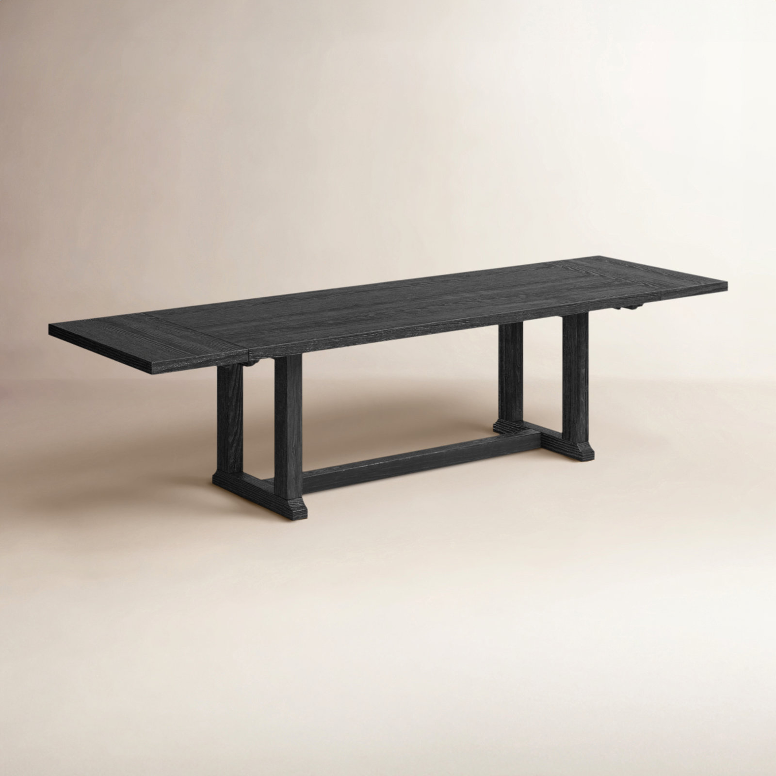 Daila 86.5'' Extendable Dining Table, Black