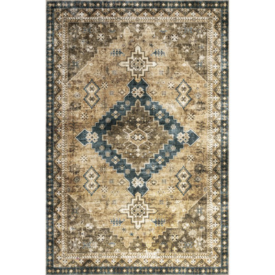  Jessamine Geometric Machine Washable Area Rug