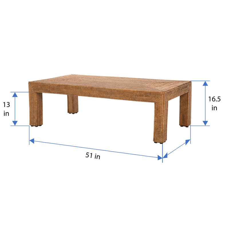 Table basse Andersen, Brun