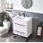 Grasmick 24''White Free-Standing Single Bathroom Vanity Set With 2-Drawers