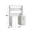 Cargo White Finish Writing Desk W/Hutch
