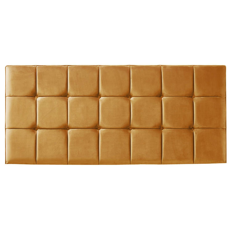 Saucedo Upholstered Headboard, Single (3'), Turmeric