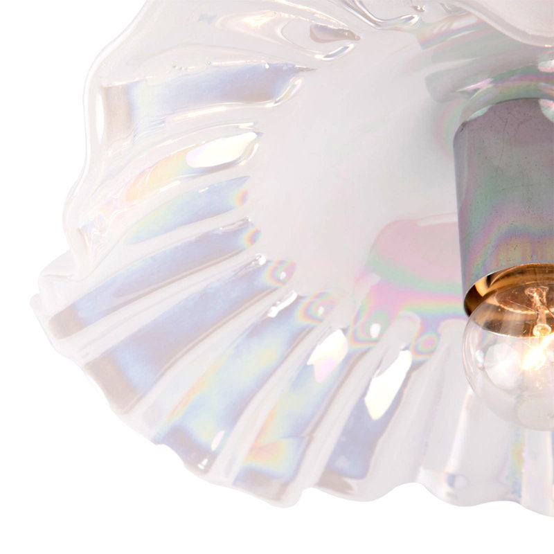 Plafonnier semi-encastré en verre Dametrious