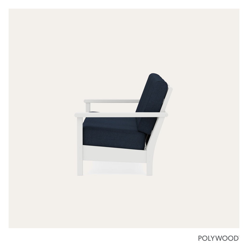 Harbour Deep Seating Sofa, Marine Indigo, White