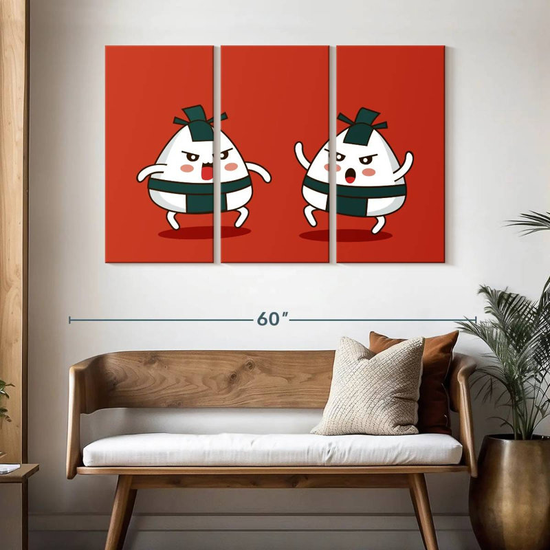Ketti Sumo Onigiri, 32" H x 50" W