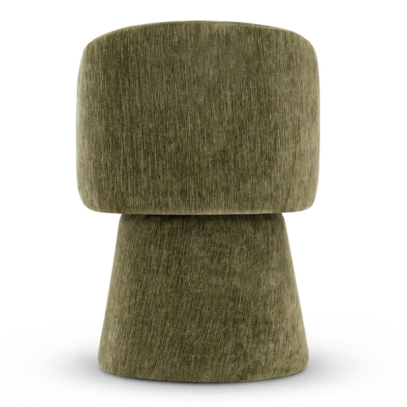 Tabouret de meuble-lavabo moderne avec base sculpturale, Green