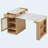 59.5"Kitchen Island with Extendable Dining Table, Kitchen Storage Table with Double-sided Storage, Kitchen Island with 2 Drawers, Power Outlet, Side Open Shelves, for Kitchen, Dining Room, Natural-128964678