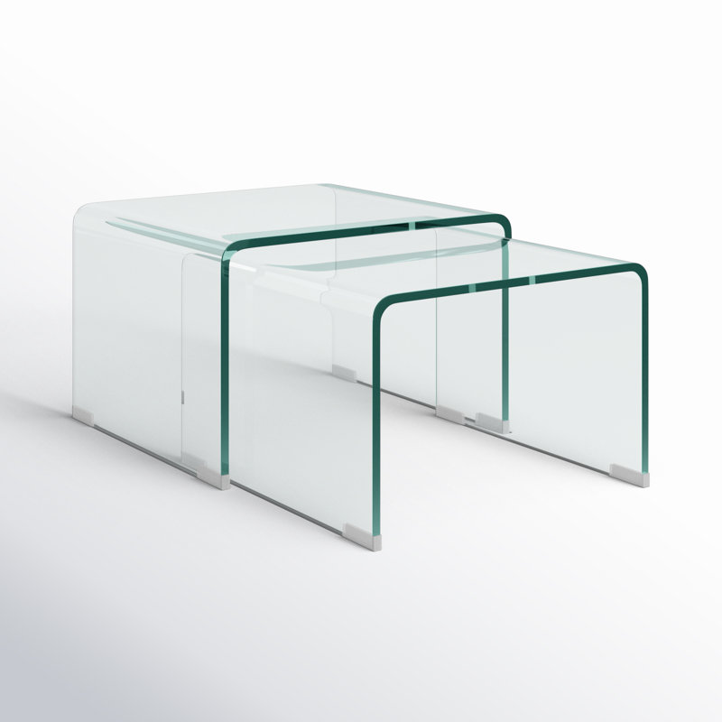 Atalia Glass Top Nesting Tables