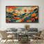 "Colorful Abstract Landscape Illustration" - très grande impression sur toile encadrée-619974533-619974557