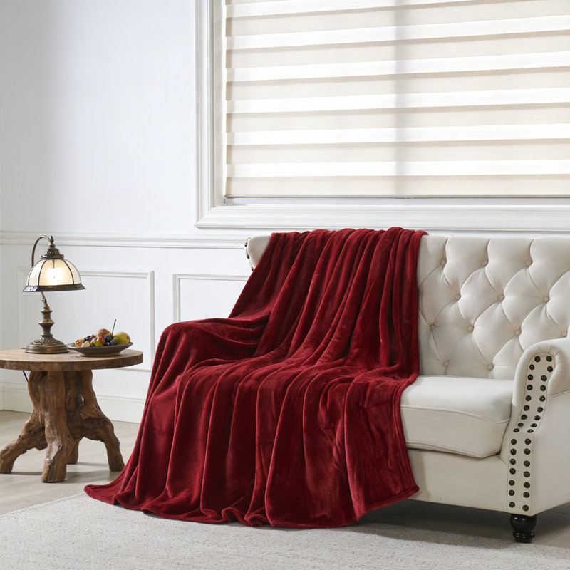 Jeté en flanelle Cozy, Marron