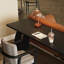 Bureau d'écriture durable en bois de frêne noir-683543232