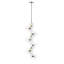 Lustre linéaire spoutnik moderne Gaines 12 lumières