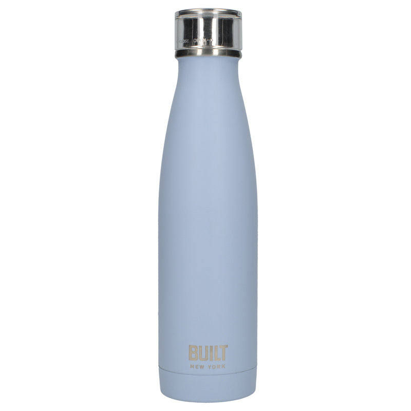 Built Perfect Seal 480ml Stainless Steel (18/8) Water Bottle, Arctic Blue