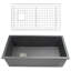 Évier de cuisine à double fixation avec accessoires L 34 po x l 18,5 po Pranav