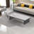 Modern rectangular rock plate coffee table