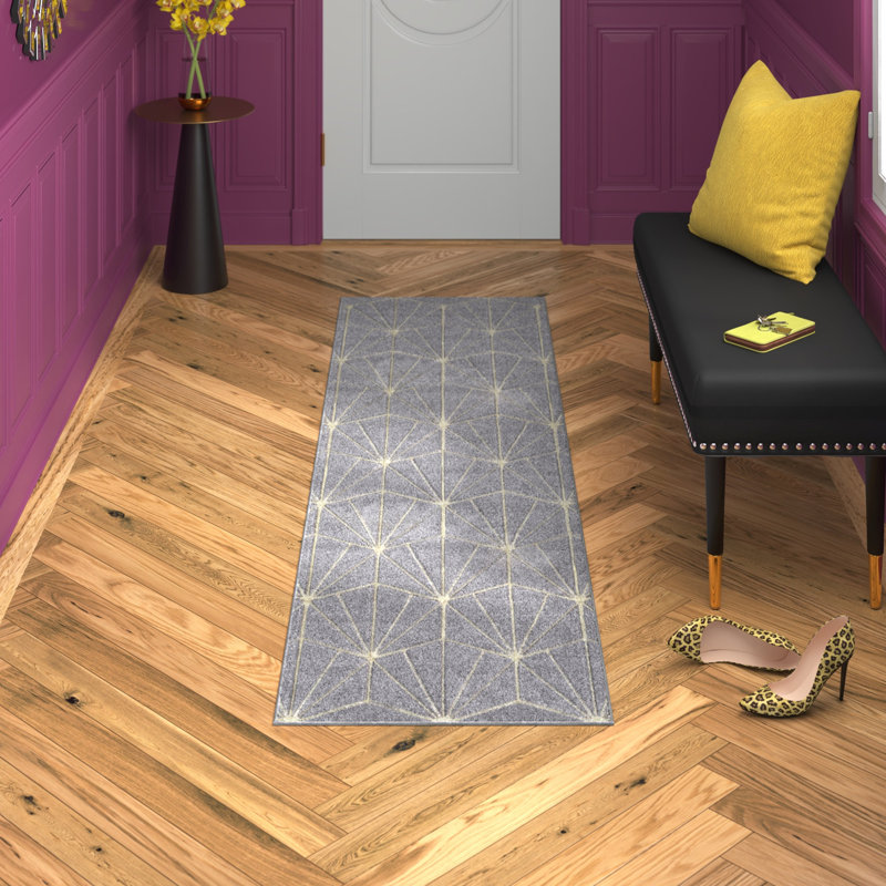 Adreana Geometric Area Rug, Runner 60 x 230cm