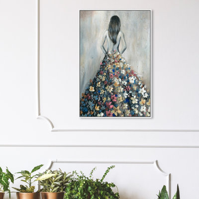 " Girl With Flower Thoughts "