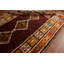 Tapis brun / orange / bleu en laine noué à la main de conception unique 6 pi 4 po x 10 pi 3 po New Age