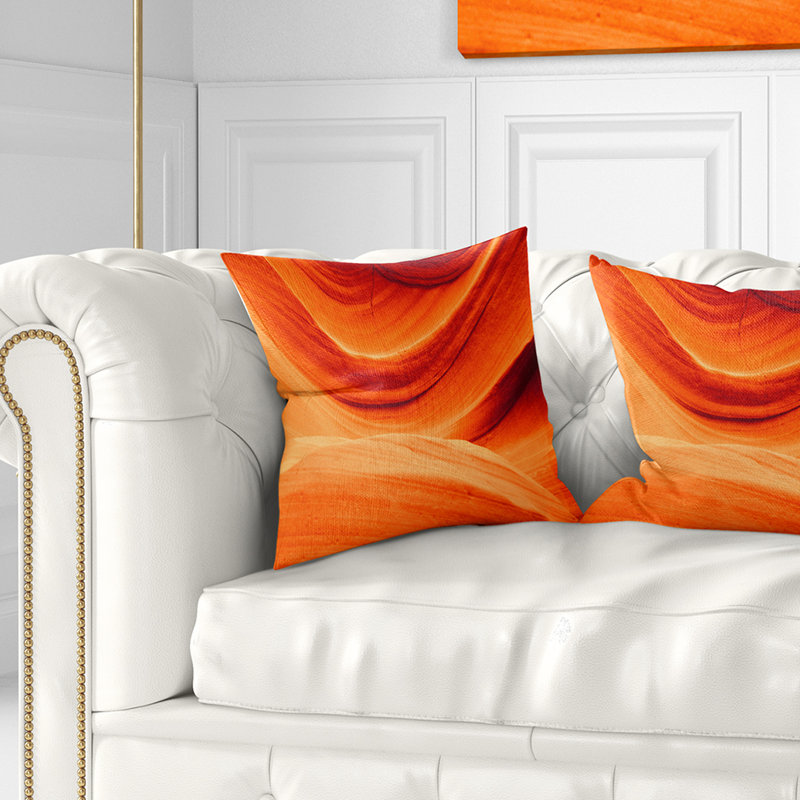 Coussin mural Landscape Antelope Canyon, 16 po x 1 po, Coussin décoratif
