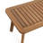 Outdoor Acacia Wood Rope Back Loveseat with Cushions and Coffee Table Set