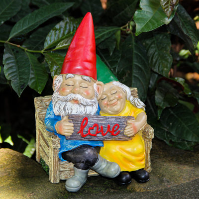 Forever Love Couple Gnome statue 