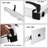Highlande Adjustable Height 360 Degree Rotation Removable Pedestal Table Legs