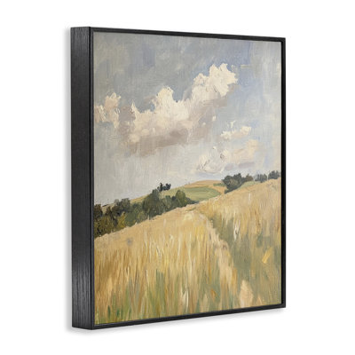 Giclée encadrée «Walked Through Wheat», conception de Petal Prints Design